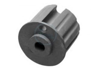CASQUILLO Ф 60. RANURADO DE PLÁSTICO PARA PUNTO. AGUJERO REDONDO DE 13 mm.